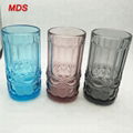 Wholesale coloured custom vintage tiki water drinking glass mug