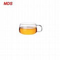 Daily supplies small reusable single wall glass coffee cup with handle 4