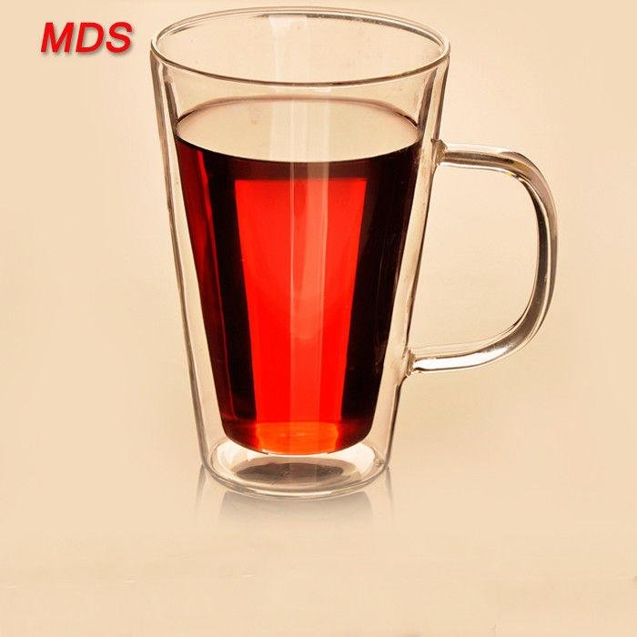 Glassware insulated tea cup double wall layer glass milk cup for coffee 2