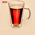 Glassware insulated tea cup double wall layer glass milk cup for coffee 2