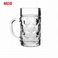 High quality China glass cup beer mug with price 2