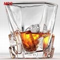 Classical square iceberg beautiful whisky glass set cup for bar and hotel 1