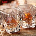 Classical square iceberg beautiful whisky glass set cup for bar and hotel 2