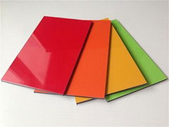 High gloss aluminum composite panel