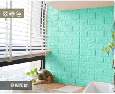 3D Wallpaper Sticker Self-adhesive Faux Brick Textured Effect Background