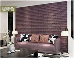 3D Wallpaper Sticker Self-adhesive Faux Brick Textured Effect Background