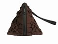Coin bags Pyramid form with zip fastening on top 2