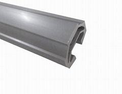 groove aluminum extrudes Aluminum tube 4000B