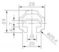 groove aluminum extrudes Aluminum tube 4000B 2