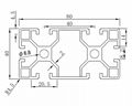 zone plate pipe anti-corrosive aluminum profile BT4080 2