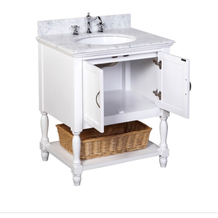 Bevely white and grey bathroom vanity 2