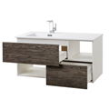 solid wood grain wall mounted single bathroom vanity cabinets 5