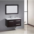 single sink espresso solid wood german bathroom furniture