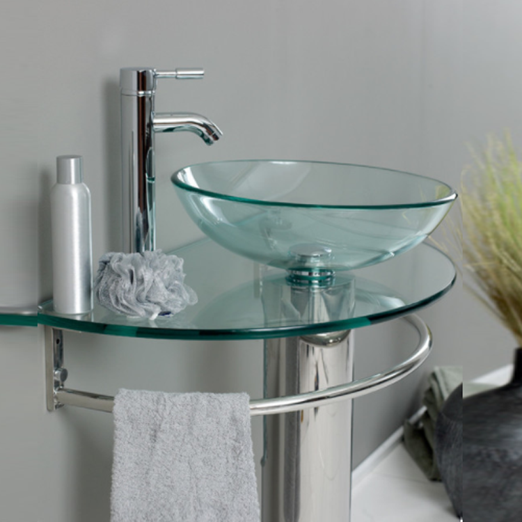 High quality coloured glass washing basin, glass wash basin cl134.33