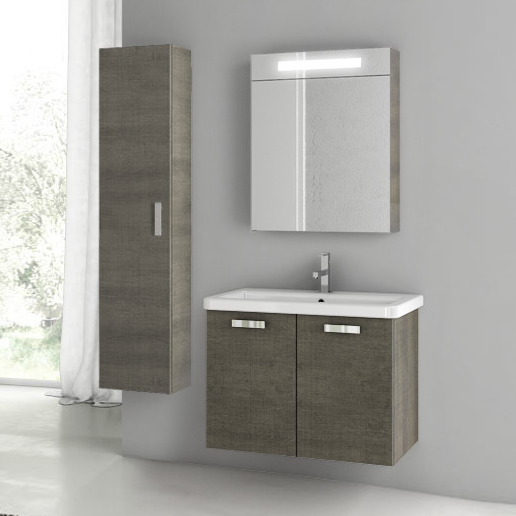 48 inch solid wood single sink bathroom vanity cabinet with glass wash basin 4