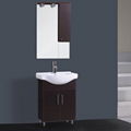 MDF cheap wash bain with mirror cabinet