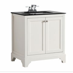 Chartres Granite-Top White Single Vanity