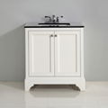 Chartres Granite-Top White Single Vanity 2