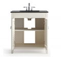 Chartres Granite-Top White Single Vanity 3