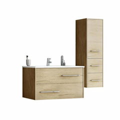 DP Fancy wall bathroom vanity cabinet set  single sink,wood fnish laminated