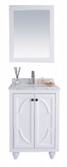 24'' white makeup bathroom vanity