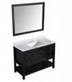 48'' black bathroom vanity with white