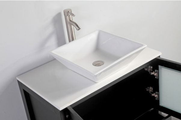 24''  PVC vanity set with Ceramic top 3