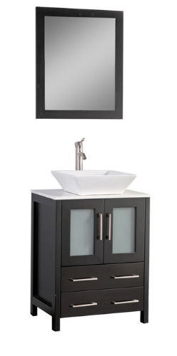 24''  PVC vanity set with Ceramic top