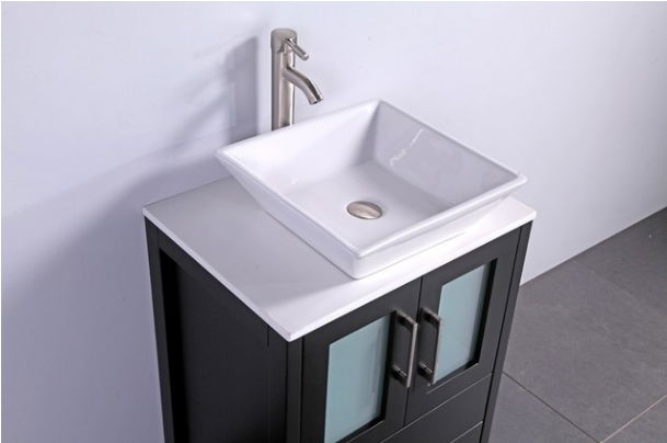 24''  PVC vanity set with Ceramic top 2