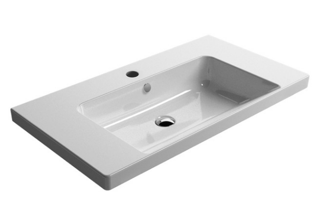 PVC space saving vanity with ceramic basin 4