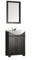 24'' black stainless steel vanity with cemaric basin 1