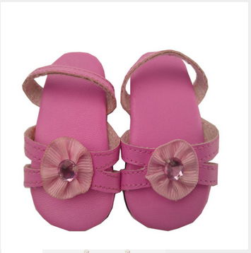 Frida mini cute pink girl doll shoes for 18 inch vinyl doll accessory ...
