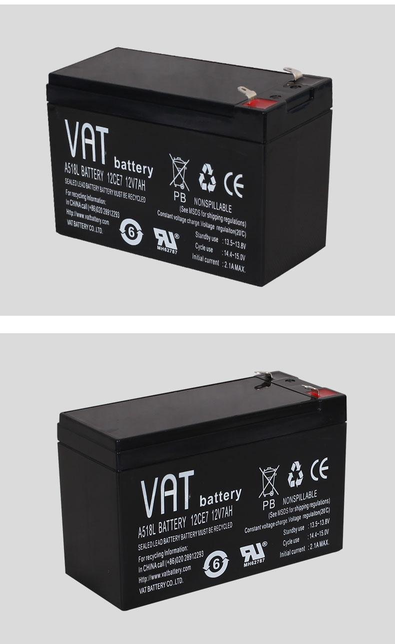 12V7AH sealed lead acid battery electronic balance battery with CE ISO and UL 5