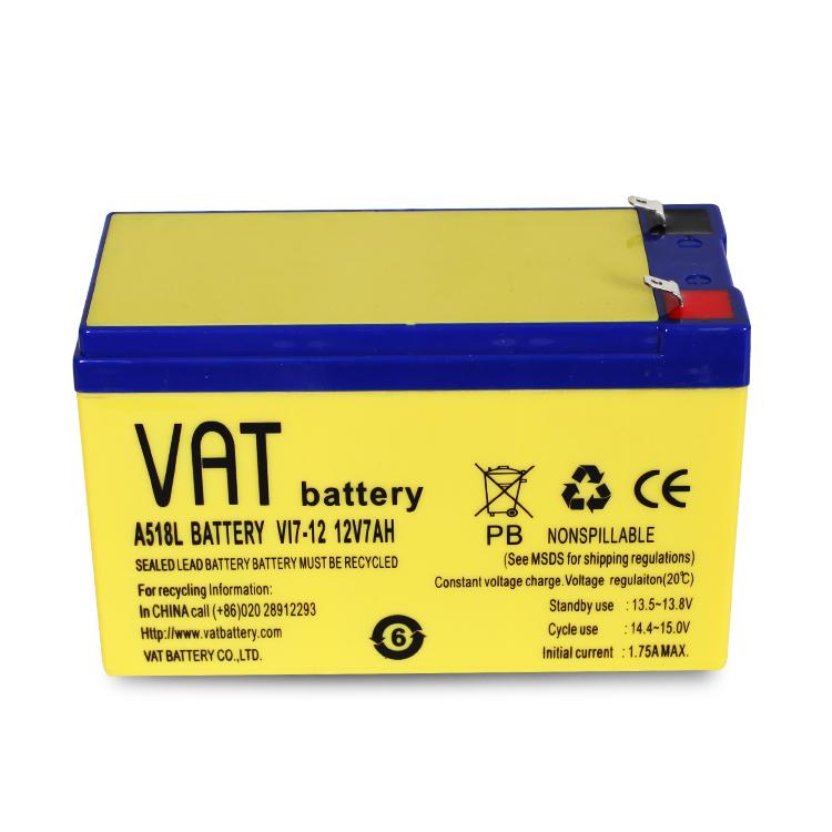 12V7AH sealed lead acid battery electronic balance battery can resist to 88℃