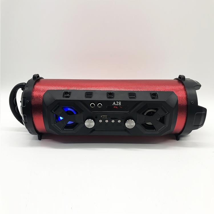 Portable Karaoke Super Subwoofer Rocket Speaker FM Radio Mobile Phone Holder USB