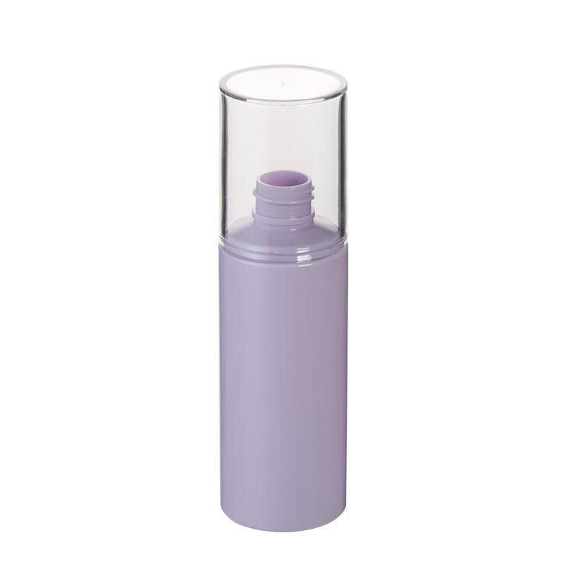 100ml PET Plastic Cylinder Bottle With Over Cap