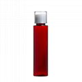 100ml Plastic PET Amber Cylinder Bottle