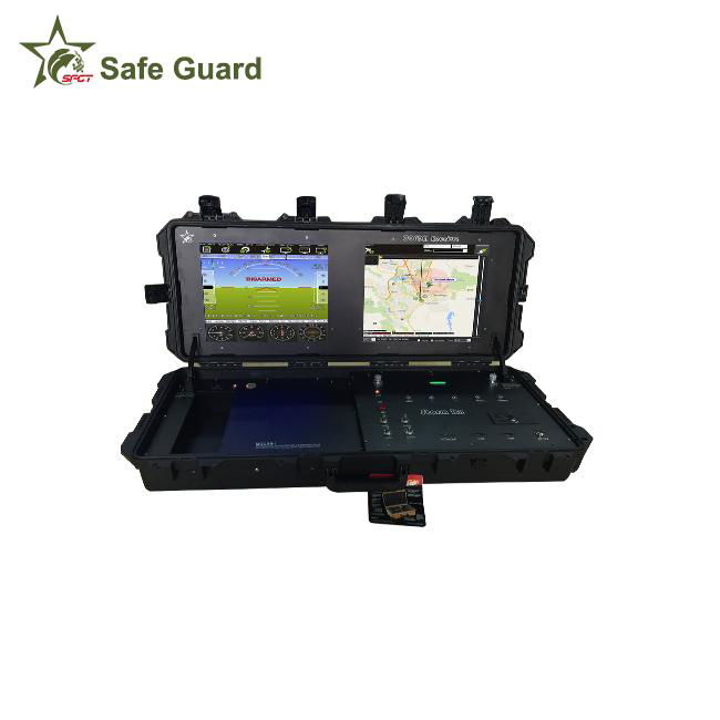 Pelican Case LCD Screen Monitor VHF UHF Radio UAV Ground Control Station