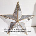 China manufacturer hanging star glass