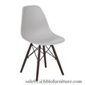 modern design plastic chair,wood legs,dining chair 1