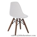 modern design plastic chair,wood legs,dining chair 3