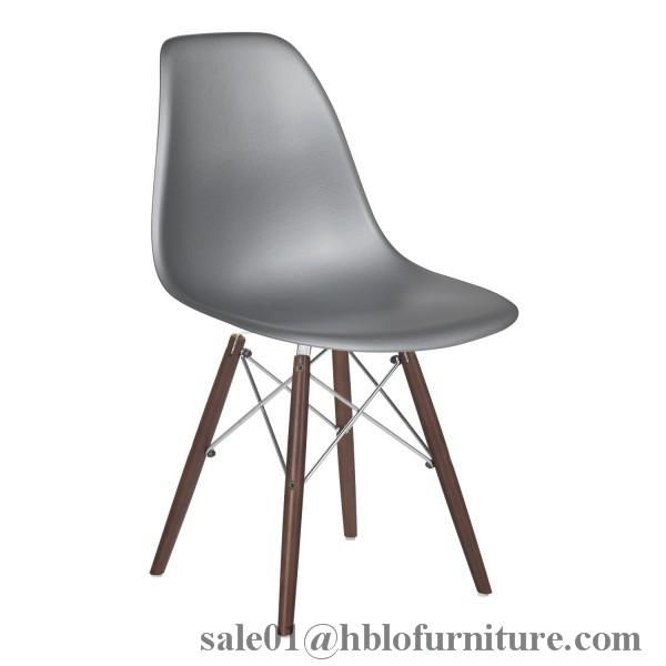 modern design plastic chair,wood legs,dining chair 5