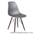 modern design plastic chair,wood legs,dining chair 5