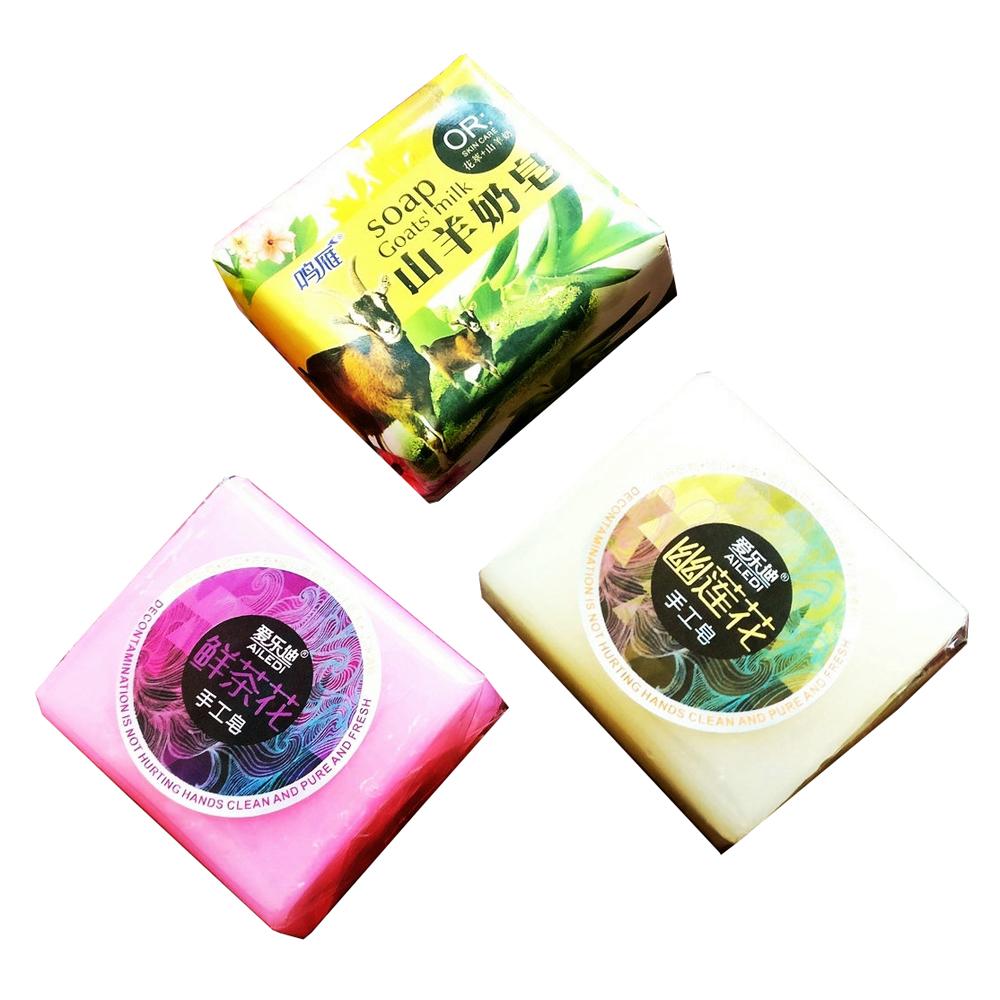 100g Skin Care Soap Floral Fragrance Milk Soaps Body Cleaning Beauty Soap 2