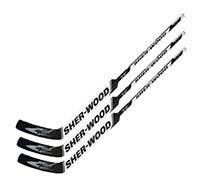 3 Sherwood T70 composite goal stick left 24 PP30 white new int hockey goalie