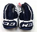 New CCM Control ice hockey gloves navy white senior 15 sr size blue