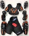 New Jr small equipment pants gloves shin elbow shoulder junior ice hockey set  1