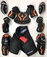 New Jr small equipment pants gloves shin elbow shoulder junior ice hockey set 