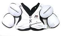 New Powertek K3 ice hockey shoulder chest pads pad senior sr size large vintage