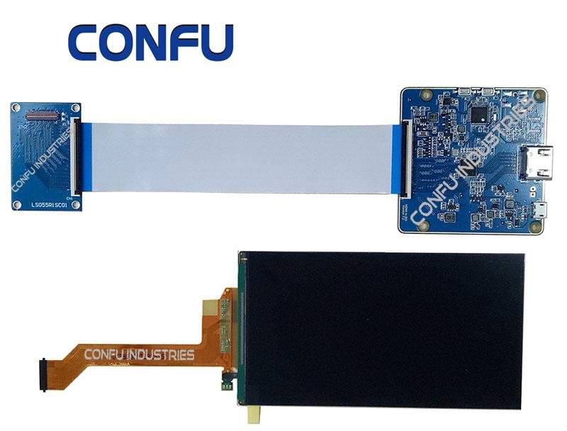  Confu HDMI to MIPI board 5.5 inch 2k lcd 2560*1440 LS055R1SC01 for 3D printer 3